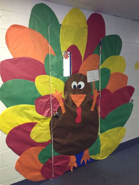 Thanksgiving day door decoration idea | Crafts and Worksheets for