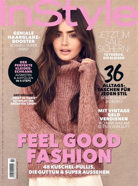Lily Collins In Instyle Magazine Germany January 2021 Hawtcelebs