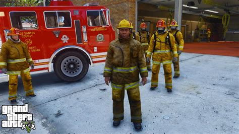 Gta 5 Real Life Mod11 First Summer Job As A Firefighter Youtube