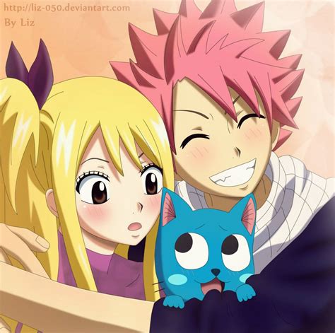 Natsu X Lucy And Happy The Best Team By Liz 050 On Deviantart Anime