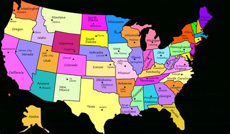 Free Printable United States Map With Abbreviations A Map Of Us State Abbreviations Waluigi