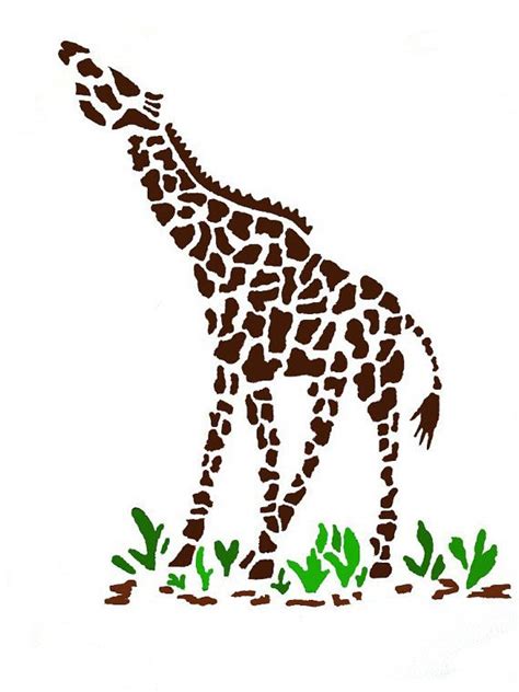 Giraffe Wall Stencil Animal Wall Stencil Nursery Decor Etsy