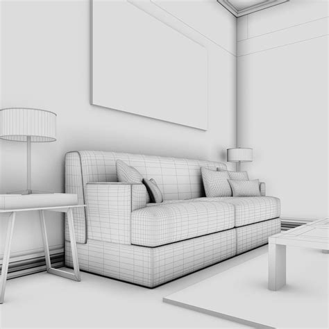 High Def Classic Living Room 1 3d Model Cgtrader