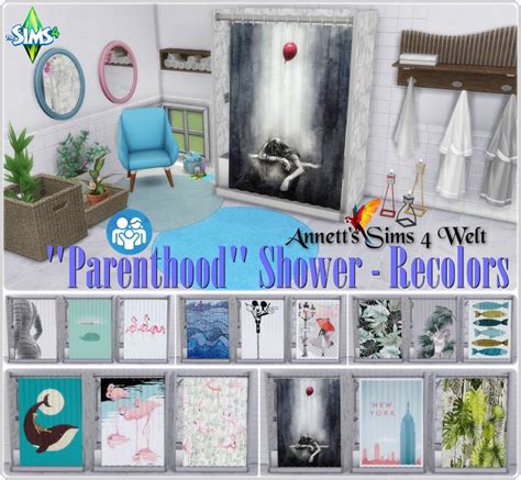 Parenthood Shower Recolors At Annetts Sims 4 Welt Sims 4 Updates 35968
