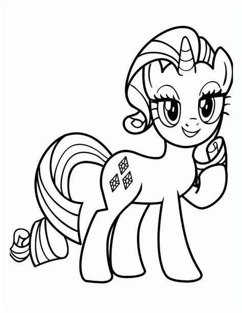 What a lovely set of coloring pictures for girls, don't you think? Rarity Coloring Page - Coloring Home