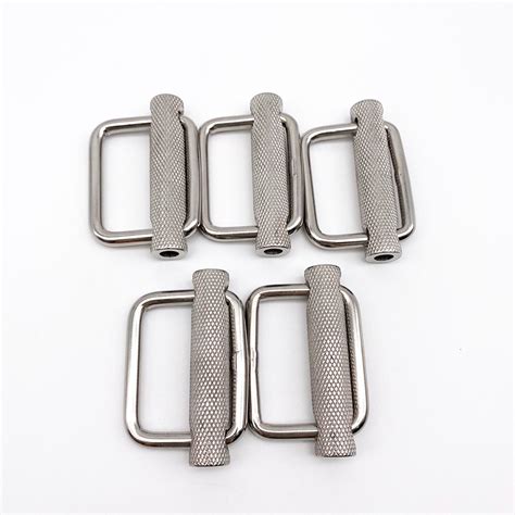 wholesale and retail stainless steel adjusting buckles knurled buckle hardware belt buckle metal