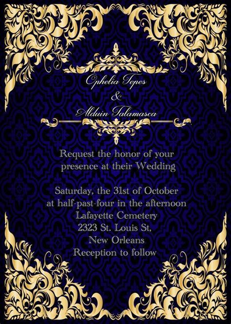 Marriage Border Royal Blue Wedding Invitation Background Wedding