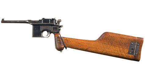 Mauser Model 1896 Broomhandle Pistol With Stock