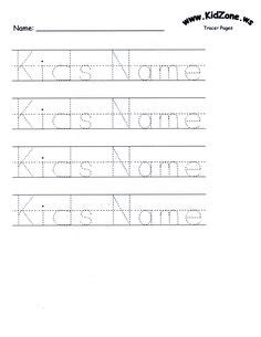 Editable name tracing and spelling printables. Make your own name tracing sheets for free. No downloads necessary. | Language/Literacy ...