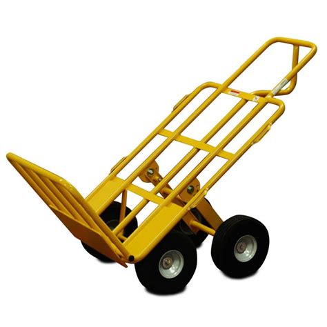 Snap Loc 750 Lb Capacity 4 Wheel All Terrain Hand Truck With Airless