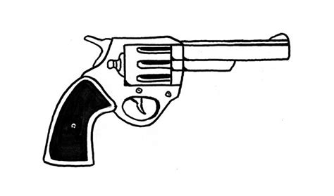 Как нарисовать пистолет поэтапно карандашом фото легкие мастер классы по рисованию пистолета