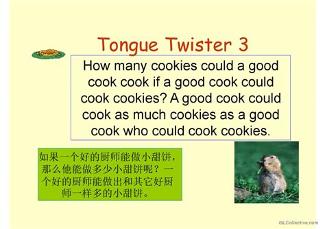 Simple Tongue Twister English Esl Powerpoints