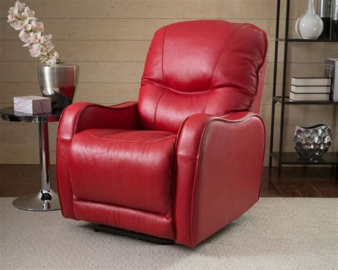 Red Leather Power Recliner Chair Red Recliners Living Room Furniture The Home Depot When You
