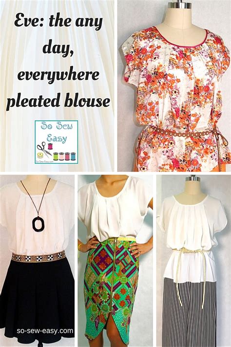 Easy Pleated Blouse Free Sewing Pattern | FaveCrafts.com
