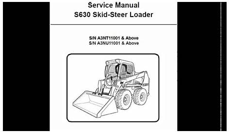Bobcat S630 SkidSteer Loader Service Manual - YouTube