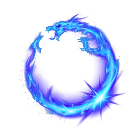 Flame Fire Combustion Blue Dragon Png Download 45834583 Free