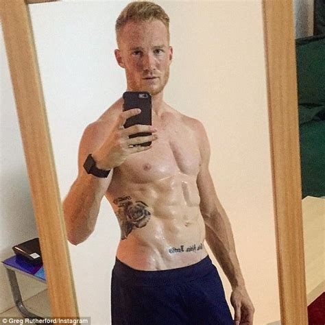 Greg Rutherford Goes Shirtless On Holiday Daily Mail Online