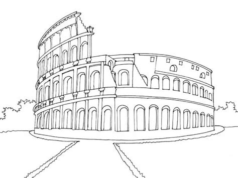 El anfiteatro flavio o coliseo, fue el mayor de todos ellos y una de las más grandes construcciones en la antigüedad. EL COLISEO DE ROMA PARA COLOREAR