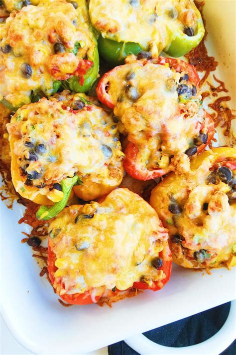 Southwestern Turkey Stuffed Peppers With Quinoa Parsnips And Pastries