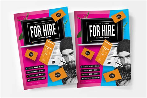 Freelancer For Hire Poster Template Psd Ai And Vector Brandpacks