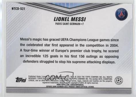 2023 Topps International Trading Card Day Soccer Lionel Messi NTCD S21