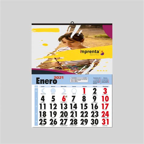 Calendarios De Pared Con Faldilla • Imprentaypunto