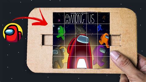 How To Make Among Us Diy Puzzle Game Using Cardboard Among Us Diy