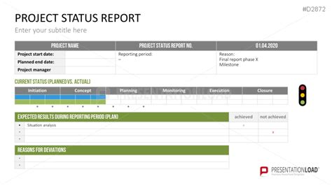Download The Project Status Report Template For Powerpoint Now