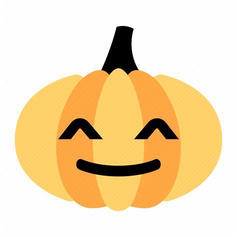 Cute Expression Face Funny Happy Pumpkin Smile Icon Download On