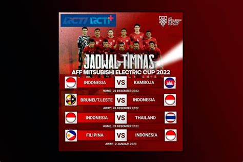 Jadwal Timnas Indonesia Di Piala AFF 2022 Siaran Langsung Live Streaming