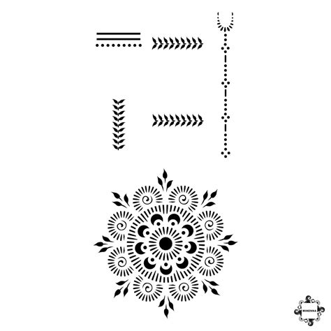 Diy Mandala And Rings Henna Designs Shop Mihenna Today In 2022