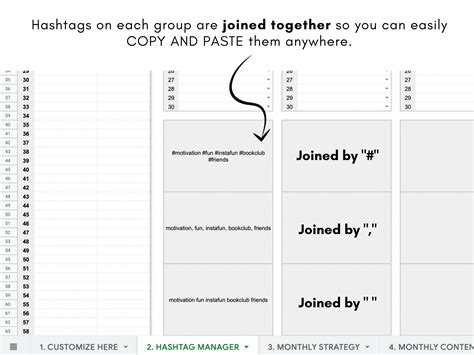 Content Planner Google Sheets Social Media Content Calendar - Etsy