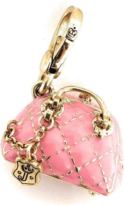 Amazon Juicy Couture Pink Quilted Handbag Purse Locket Charm