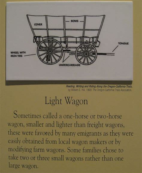 Light Wagon Wagon Train Description Oregon Trail Wagon Trails Wagon