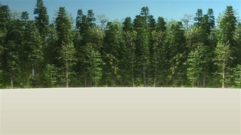Background Tree Line 3d Warehouse