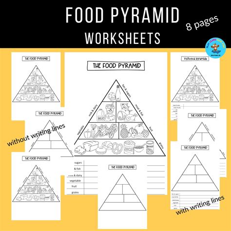 Food Pyramid worksheets Prvouka UčiteliaUčiteľom sk