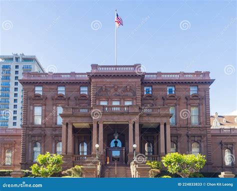 Exterior View Of The James C Flood Mansion Editorial Stock Photo