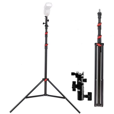 265cm Lightstand With Speedlight Hot Shoe Mount