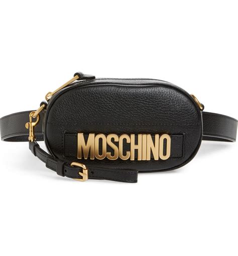 Moschino Logo Leather Belt Bag Nordstrom