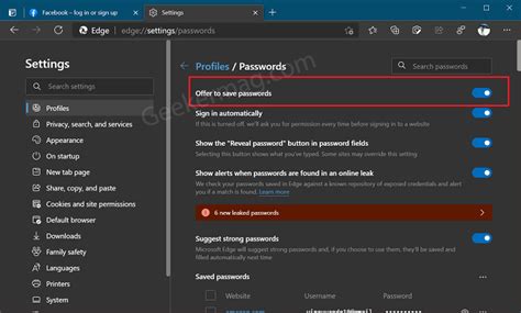 How To Find Manage And View Saved Passwords In Microsoft Edge Guidetech
