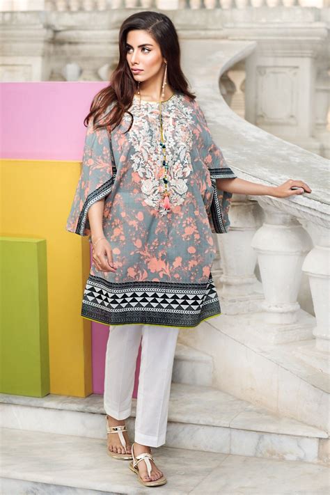 Khaadi Latest Summer Lawn Dresses Designs Collection 2021 Stylish Short Dresses Simple