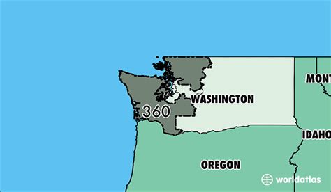 Where Is Area Code 360 Map Of Area Code 360 Vancouver Wa Area Code