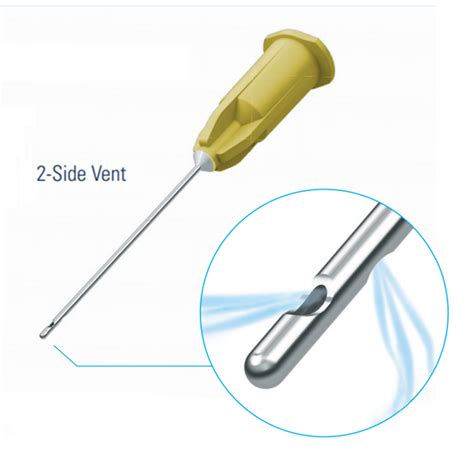 Transcodent 30 Gauge Double Vent Endo Irrigation Needles Yellow 25pk