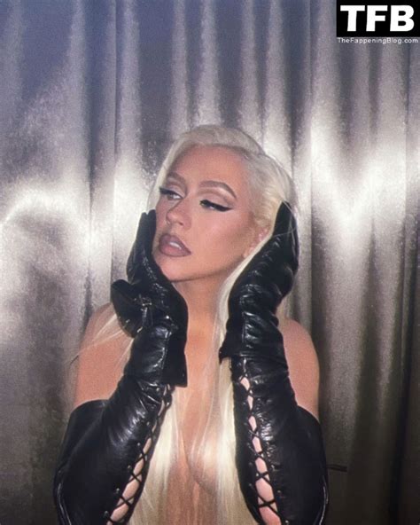크리스티나 아길레라 Christina Aguilera 가 새로운 토플리스 촬영으로 섹시한 가슴을 과시했다
