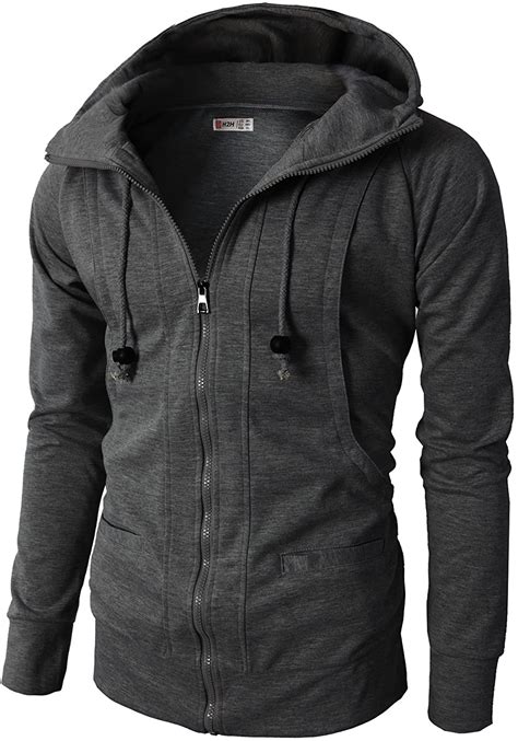 The brands you see at ajio are handpicked by our team to bring you the best of fashion with absolute ease. H2H Mens Casual Slim Fit Hoodie Zip-Up Long Sleeve Active ...
