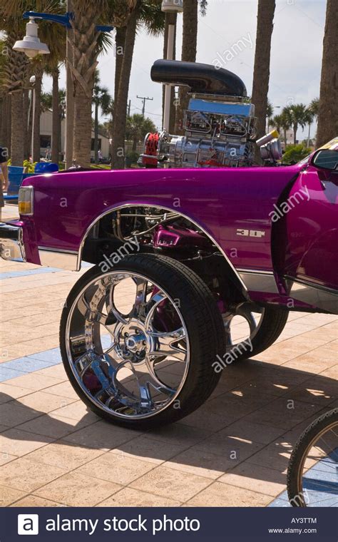 Modified And Custom Build Cars At Daytona Car Show In