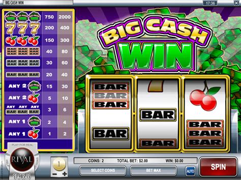 Plus, find out tips on how to play different versions of the game. Play Big Cash Win FREE Slot | Rival Casino Slots Online