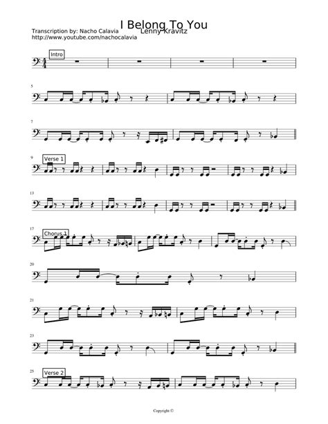 I Belong To You Sheet Music