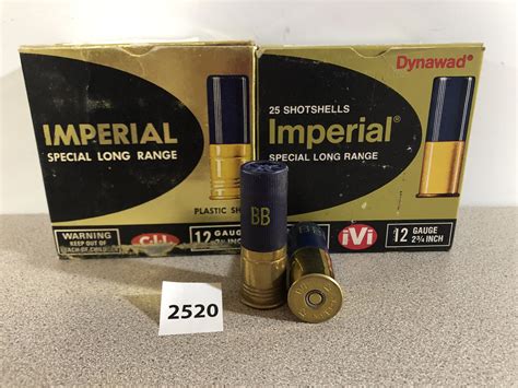 Ammo 50x Cil And Ivi Imperial 12 Ga 2 34 Bb And 5 And 6 Mixed