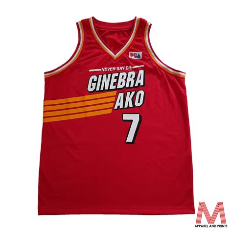 New 2019 Ginebra Ako 7 Robert Jaworski Pba Basketball Jerseysando